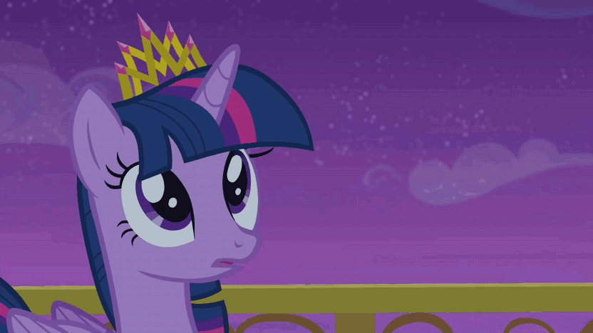 Size: 832x468 | Tagged: safe, screencap, character:princess cadance, character:twilight sparkle, character:twilight sparkle (alicorn), species:alicorn, species:pony, animated, balcony, crystal empire, crystal palace, female, mare, singing, you'll play your part