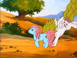 Size: 251x188 | Tagged: safe, screencap, character:baby cuddles, character:buttons (g1), character:cupcake (g1), character:fizzy, character:gusty, character:spike (g1), character:surprise, episode:the end of flutter valley, g1, animated
