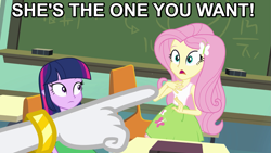 Size: 987x557 | Tagged: safe, screencap, character:fluttershy, character:rarity, character:twilight sparkle, my little pony:equestria girls, image macro, meme