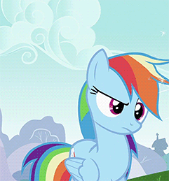Size: 241x259 | Tagged: safe, screencap, character:rainbow dash, episode:the mysterious mare do well, g4, my little pony: friendship is magic, animated, cropped, loop, neck crack, solo
