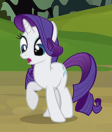 Size: 360x425 | Tagged: safe, screencap, character:rarity, species:pony, species:unicorn, episode:spike at your service, g4, my little pony: friendship is magic, animated, cute, female, mare, raised hoof, shivering, solo
