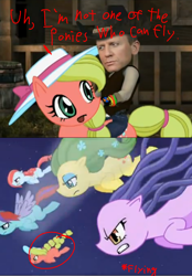 Size: 900x1296 | Tagged: source needed, useless source url, safe, screencap, oc, oc only, oc:dizzy pinwheel, oc:home grown, oc:maplejack, oc:snowcone, cowboys and equestrians, daniel craig, falling with style, lies, mad (tv series), mad magazine, pony reference