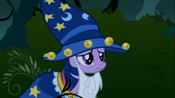 Size: 1366x768 | Tagged: safe, screencap, character:star swirl the bearded, character:twilight sparkle, episode:luna eclipsed, g4, my little pony: friendship is magic, solo