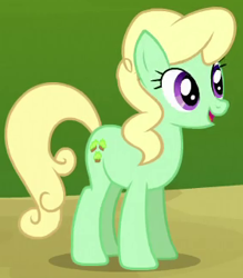 Size: 281x321 | Tagged: safe, screencap, character:apple honey, species:earth pony, species:pony, episode:apple family reunion, g4, my little pony: friendship is magic, apple family member, background pony, cropped, female, mare, open mouth, solo
