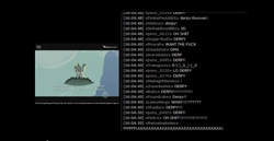 Size: 1363x705 | Tagged: safe, screencap, character:derpy hooves, bronystate, fffuuuuu, livestream, raincloud, text, the hub