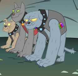 Size: 307x300 | Tagged: safe, screencap, character:fido, character:rover, species:diamond dog, episode:a dog and pony show, g4, my little pony: friendship is magic, spot
