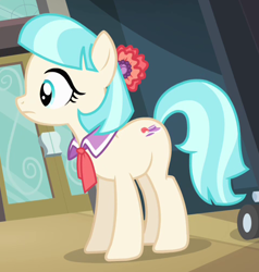 Size: 476x500 | Tagged: safe, screencap, character:coco pommel, episode:rarity takes manehattan, g4, my little pony: friendship is magic, solo
