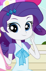 Size: 343x522 | Tagged: safe, screencap, character:rarity, my little pony:equestria girls, cropped, freshman fair, outfit catalog, solo, young, younger