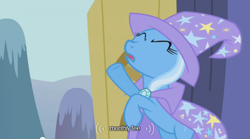 Size: 500x277 | Tagged: safe, screencap, character:trixie, youtube caption