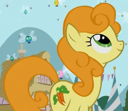 Size: 515x447 | Tagged: safe, screencap, character:carrot top, character:golden harvest, species:earth pony, species:pony, episode:swarm of the century, g4, my little pony: friendship is magic, parasprite