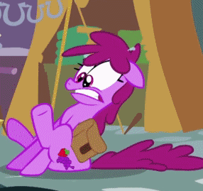 Size: 286x269 | Tagged: safe, screencap, character:berry punch, character:berryshine, episode:call of the cutie, g4, my little pony: friendship is magic, animated, scared