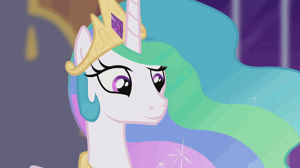 Size: 960x540 | Tagged: safe, screencap, character:princess celestia, character:twilight sparkle, character:twilight sparkle (alicorn), species:alicorn, species:pony, episode:princess twilight sparkle, g4, my little pony: friendship is magic, affection, animated, book, canterlot castle, cute, cutelestia, dawwww, desk, eye shimmer, eyes closed, female, heartwarming, looking down, mare, momlestia, motherly, night, nuzzling, open mouth, smiling, talking, twiabetes, weapons-grade cute, window