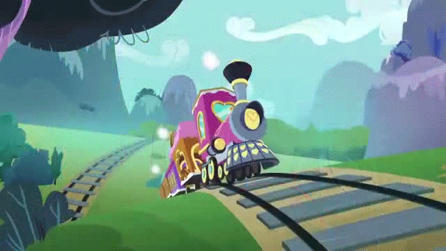 Size: 640x360 | Tagged: safe, screencap, episode:the cutie map, g4, my little pony: friendship is magic, animated, friendship express, hype train, train