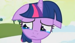 Size: 465x265 | Tagged: safe, screencap, character:twilight sparkle, episode:winter wrap up, g4, my little pony: friendship is magic, crying, floppy ears, sad, solo