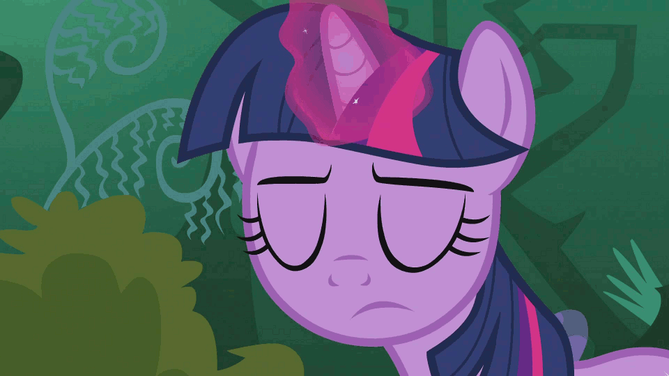 Size: 960x540 | Tagged: safe, screencap, character:twilight sparkle, episode:magic duel, g4, my little pony: friendship is magic, animated, concentrating, everfree forest, eyes closed, hydrokinesis, magic, meditation, telekinesis, thorns, training, tree, twilight is luke skywalker, vine