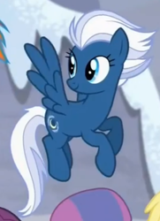 Size: 446x616 | Tagged: safe, screencap, character:night glider, species:pegasus, species:pony, episode:the cutie map, g4, my little pony: friendship is magic, cropped, female, flying, mare, solo focus