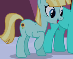 Size: 350x280 | Tagged: safe, screencap, character:bright smile, character:helia, species:earth pony, species:pony, episode:the crystal empire, g4, my little pony: friendship is magic, animation error, background pony, solo focus, wingless