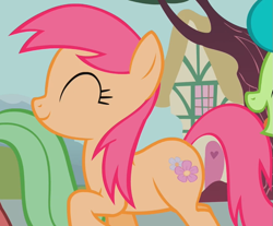Size: 869x720 | Tagged: safe, screencap, character:tropical spring, episode:a friend in deed, g4, my little pony: friendship is magic, smile song, smiling, solo