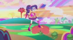 Size: 1267x695 | Tagged: safe, screencap, character:rarity, episode:friendship through the ages, g4, my little pony:equestria girls, sgt. rarity, solo, the beatles