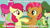 Size: 1280x720 | Tagged: safe, screencap, character:apple bloom, character:apple honey, character:babs seed, character:red gala, species:earth pony, species:pony, ship:appleseed, episode:apple family reunion, g4, my little pony: friendship is magic, apple family member, applecest, background pony, barbara ann, dancing, female, filly, image macro, implied shipping, incest, lesbian, mare, shipping, the beach boys