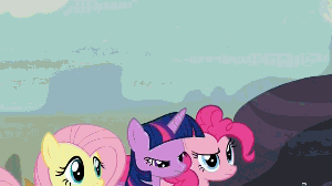 Size: 300x168 | Tagged: safe, screencap, character:rainbow dash, episode:the cutie map, g4, my little pony: friendship is magic, animated, animation error, applejack's hat, are you frustrated?, clothing, cowboy hat, great moments in animation, hat, meme, necc, nightmare fuel, non-looping gif, rainbow girrash, wat