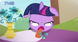 Size: 1207x659 | Tagged: safe, screencap, character:twilight sparkle, episode:the ticket master, g4, my little pony: friendship is magic, faec, open mouth, solo, tomodachi wa mahou, tongue out, twiman
