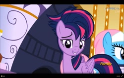 Size: 1359x860 | Tagged: safe, screencap, character:twilight sparkle, character:twilight sparkle (alicorn), species:alicorn, species:pony, episode:castle sweet castle, g4, my little pony: friendship is magic, alternate hairstyle, female, mare, punklight sparkle, solo