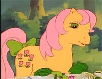 Size: 200x156 | Tagged: safe, screencap, character:posey, g1, my little pony 'n friends, picture for breezies, solo