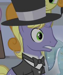 Size: 902x1080 | Tagged: safe, screencap, episode:equestria games, g4, my little pony: friendship is magic, background pony, clothing, gary coronet, hat, top hat