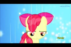 Size: 960x640 | Tagged: safe, screencap, character:apple bloom, episode:bloom and gloom, g4, my little pony: friendship is magic, rain, wet mane