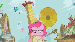 Size: 1280x720 | Tagged: safe, screencap, character:pinkie pie, species:pony, episode:swarm of the century, g4, my little pony: friendship is magic, parasprite, solo
