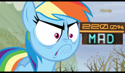 Size: 1024x600 | Tagged: safe, screencap, character:rainbow dash, episode:tanks for the memories, g4, my little pony: friendship is magic, 20%, 200% mad, angry, do i look angry, expand dong, exploitable meme, faec, meme