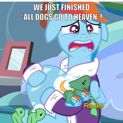 Size: 1150x1148 | Tagged: safe, screencap, character:tank, all dogs go to heaven, clothing, dashie slippers, depression dash, don bluth, tank slippers