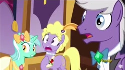 Size: 1334x750 | Tagged: safe, screencap, character:lyra heartstrings, character:lyrica lilac, character:silver script, episode:make new friends but keep discord, g4, my little pony: friendship is magic, season 5, ponies standing next to each other