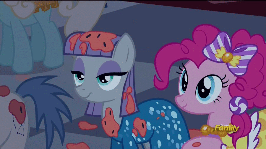 Size: 900x506 | Tagged: safe, screencap, character:maud pie, character:orion, character:pinkie pie, character:serena, episode:make new friends but keep discord, g4, my little pony: friendship is magic, animated