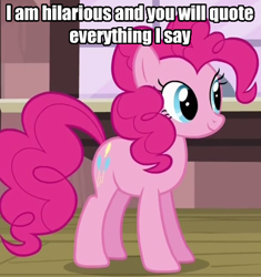 Size: 418x445 | Tagged: safe, screencap, character:pinkie pie, dragonball z abridged, i am hilarious and you will quote everything i say, nappa, takahata101