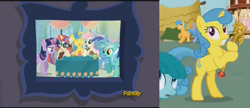 Size: 739x320 | Tagged: safe, screencap, character:lemon hearts, character:lyra heartstrings, character:minuette, character:moondancer, character:spring melody, character:sprinkle medley, character:twilight sparkle, character:twinkleshine, episode:amending fences, episode:slice of life, g4, my little pony: friendship is magic, book, canterlot six, reading, twilight scepter