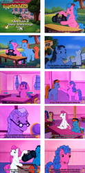 Size: 1702x3450 | Tagged: safe, artist:outofcontext-ponytales, screencap, character:melody, character:miss hackney, character:sweetheart, character:teddy, episode:stand by me, my little pony tales, janitor, soccer pony summaries, summary