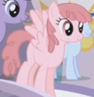 Size: 137x142 | Tagged: safe, screencap, episode:the ticket master, g4, my little pony: friendship is magic, background pony, blank flank, pink cloud (character)
