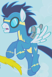 Size: 407x594 | Tagged: safe, screencap, character:soarin', episode:the ticket master, g4, my little pony: friendship is magic, wonderbolts