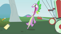Size: 1280x720 | Tagged: safe, screencap, character:spike, episode:feeling pinkie keen, g4, my little pony: friendship is magic, notepad, pencil, wild take