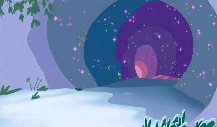 Size: 740x435 | Tagged: safe, screencap, episode:twinkle wish adventure, g3.5, animated, cave, no pony, sparkles
