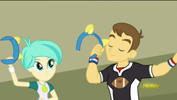 Size: 1366x768 | Tagged: safe, screencap, equestria girls:friendship games, g4, my little pony:equestria girls, background human, canterlot high, chs rally song, discovery family logo, teddy t. touchdown, tennis match, wondercolts