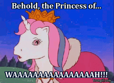 Size: 400x293 | Tagged: safe, screencap, character:baby moondancer, episode:escape from catrina, g1, animated, behold, image macro, meme, princess moondancer