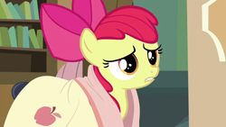 Size: 1280x720 | Tagged: safe, screencap, character:apple bloom, episode:bloom and gloom, g4, my little pony: friendship is magic, blanket, solo