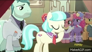 Size: 320x180 | Tagged: safe, screencap, character:coco pommel, character:late show, character:on stage, character:raspberry beret, character:stardom, episode:made in manehattan, g4, my little pony: friendship is magic, animated, method mares