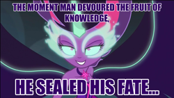 Size: 1920x1080 | Tagged: safe, screencap, character:midnight sparkle, character:twilight sparkle, character:twilight sparkle (scitwi), species:eqg human, equestria girls:friendship games, g4, my little pony:equestria girls, caption, image macro, meme, midnight sparkle, midnight sparkle's lines, nyx (persona 3), persona, persona 3
