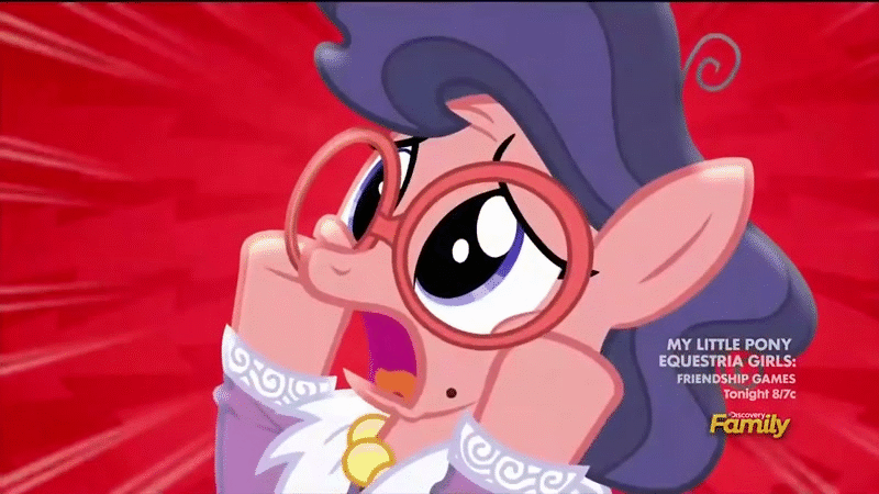 Size: 800x450 | Tagged: safe, screencap, character:charity kindheart, character:raspberry beret, episode:made in manehattan, g4, my little pony: friendship is magic, animated, charity kindheart, method mares, play, screaming