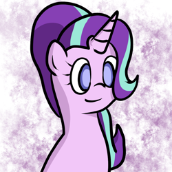 Size: 1000x1000 | Tagged: safe, artist:bennimarru, character:starlight glimmer, species:pony, species:unicorn, simple background, simple shading, solo