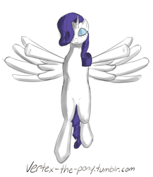 Size: 1280x1476 | Tagged: safe, artist:vertex-the-pony, character:rarity, species:alicorn, species:pony, 30 minute art challenge, alicornified, eyes closed, race swap, raricorn, simple background, smiling, solo